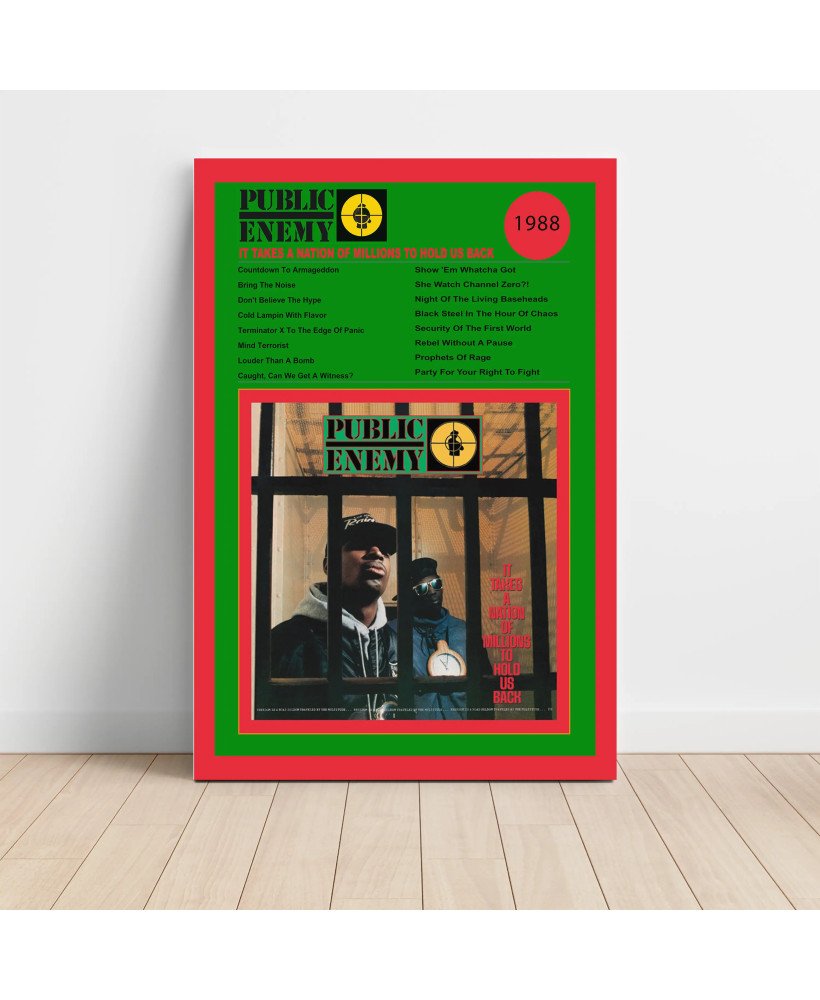 Public Enemy – It Takes A Nation Of Millions To Hold Us Back Fine Art Album Poster Public Enemy – It Takes A Nation Of Millions To Hold Us Back Fine Art Album Poster
