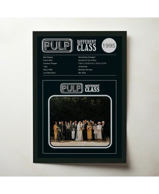 Pulp - Different Class Fine Art Album Poster
