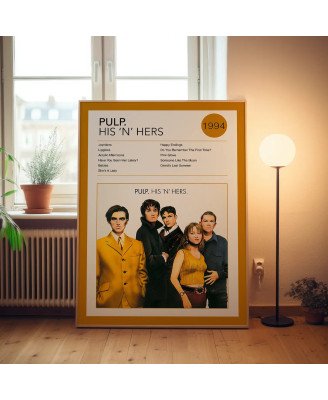 Pulp - His n Hers Fine Art Album Poster Wall Art