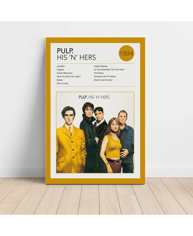Pulp - His n Hers Fine Art Album Poster Wall Art