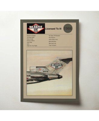 Beastie Boys – Licensed To Ill Fine Art Album Poster