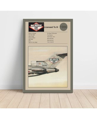 Beastie Boys – Licensed To Ill Fine Art Album Poster