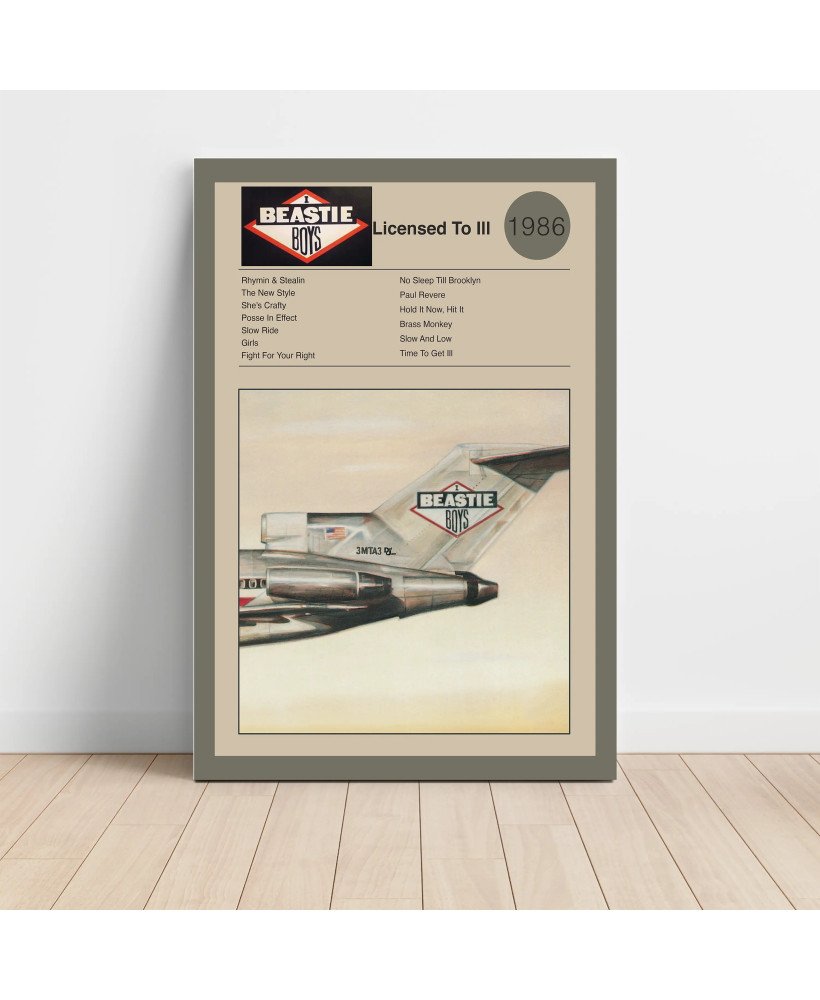 Beastie Boys – Licensed To Ill Fine Art Album Poster