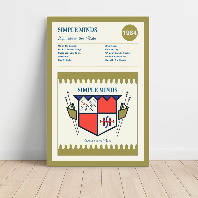 Simple Minds – Sparkle In The Rain Fine Art Album Poster Simple Minds – Sparkle In The Rain Fine Art Album Poster