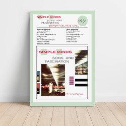 Simple Minds – Sons And Fascination  Sister Feelings Call Fine Art Album Poster