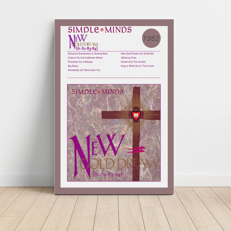 Simple Minds – New Gold Dream (81828384) Fine Art Album Poster