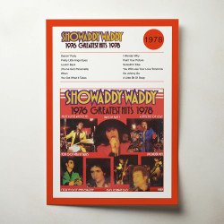 Showaddywaddy Greatest Hits Fine Art Album Poster