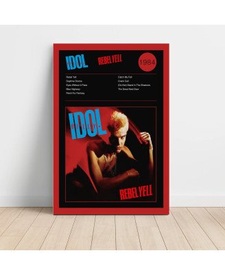 Billy Idol – Rebel Yell Fine Art Album Poster - Music Wall Decor