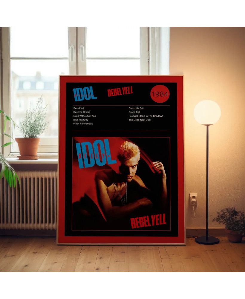 Billy Idol – Rebel Yell Fine Art Album Poster - Music Wall Decor