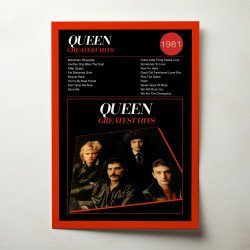 Queen – Greatest Hits 1 Fine Art Album Poster
