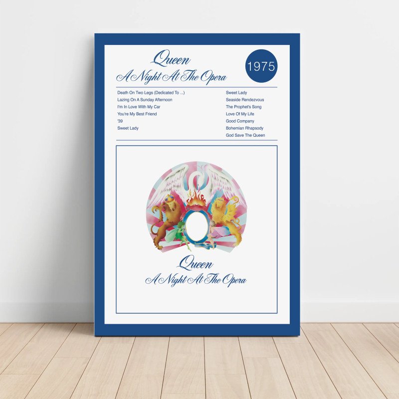Queen – A Night At The Opera Fine Art Album Poster Queen – A Night At The Opera Fine Art Album Poster