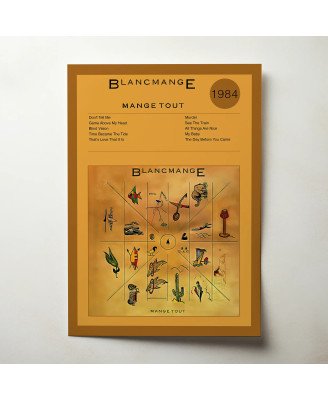 Blancmange – Mange Tout Fine Art Album Poster - Music Wall Decor
