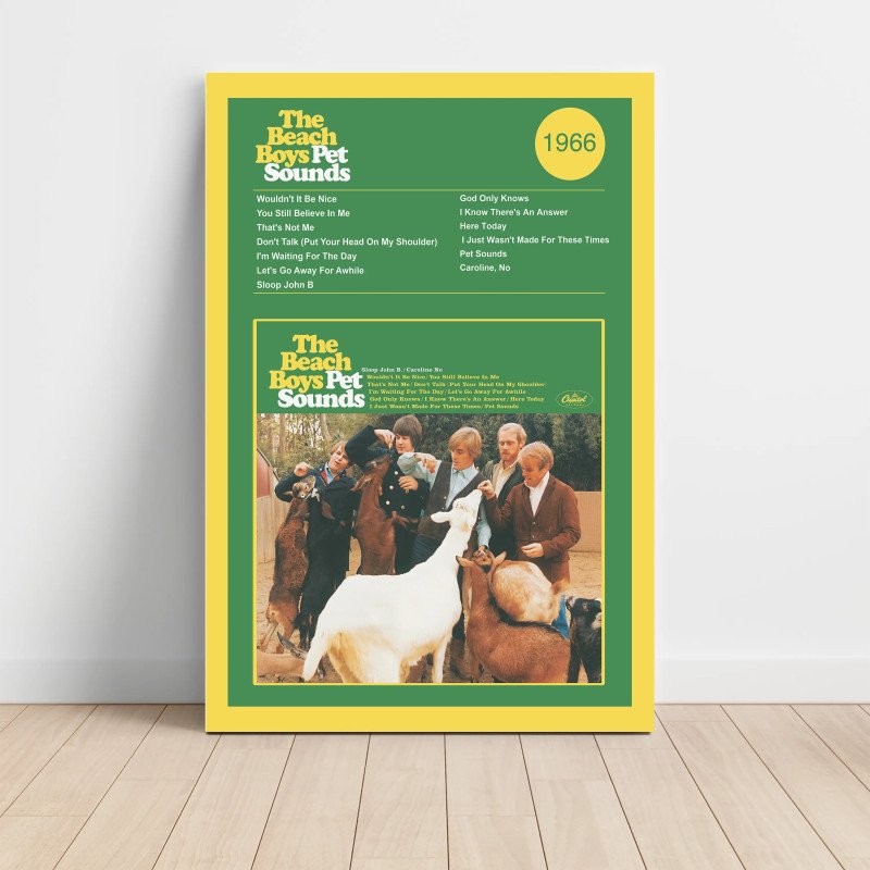 The Beach Boys - Pet Sounds Fine Art Album Poster The Beach Boys - Pet Sounds Fine Art Album Poster