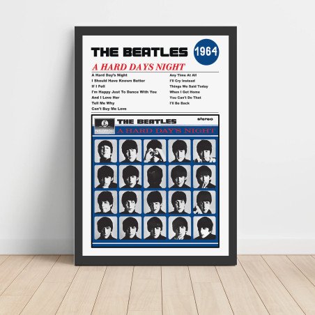 The Beatles - A Hard Days Night Fine Art Album Poster