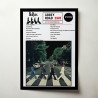 The Beatles - Abbey Road White Background Fine Art Album Poster