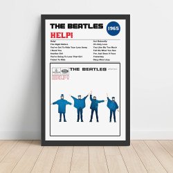The Beatles - Help Fine Art Album Poster Wall Art