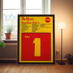 The Beatles - Number 1's Fine Art Album Poster