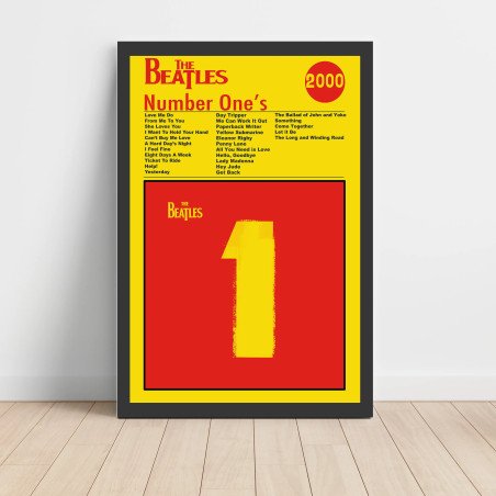 The Beatles - Number 1's Fine Art Album Poster