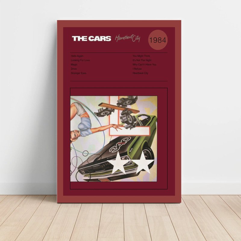 The Cars – Heartbeat City Fine Art Album Poster The Cars – Heartbeat City Fine Art Album Poster