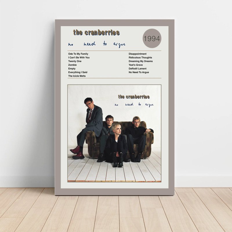 The Cranberries - No Need To Argue Fine Art Album Poster The Cranberries - No Need To Argue Fine Art Album Poster
