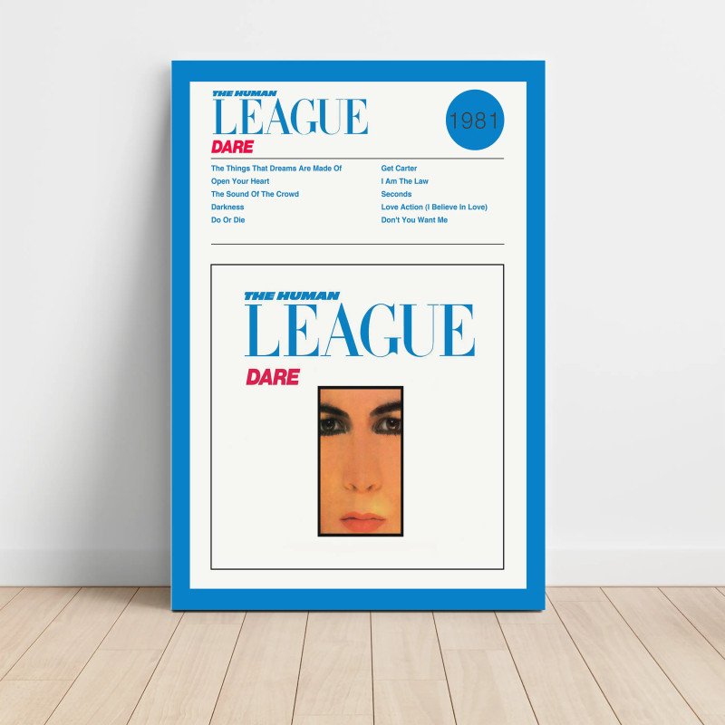 The Human League – Dare Fine Art Album Poster The Human League – Dare Fine Art Album Poster