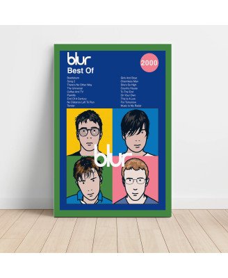 Blur - Best Of Fine Art Album Poster - Music Wall Decor