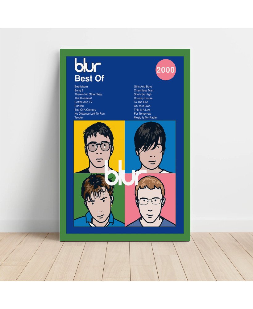 Blur - Best Of Fine Art Album Poster - Music Wall Decor