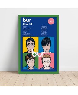 Blur - Best Of Fine Art Album Poster - Music Wall Decor