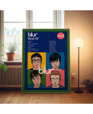 Blur - Best Of Fine Art Album Poster - Music Wall Decor