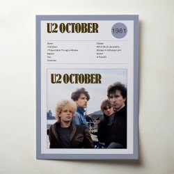 U2 – October Fine Art Album Poster Wall Art
