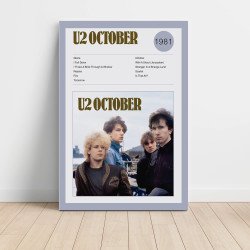 U2 – October Fine Art Album Poster Wall Art