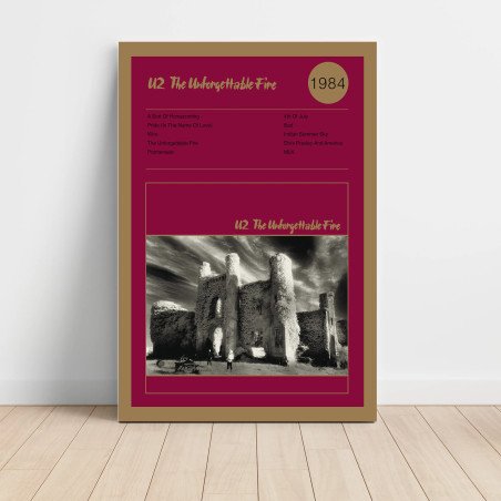 U2 – The Unforgettable Fire Fine Art Album Poster