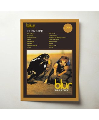 Blur - Parklife Fine Art Album Poster - Music Wall Decor