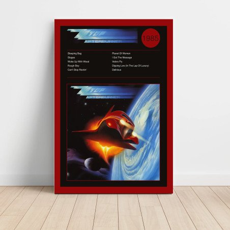 ZZTop Afterburner Fine Art Album Poster - Music Decor