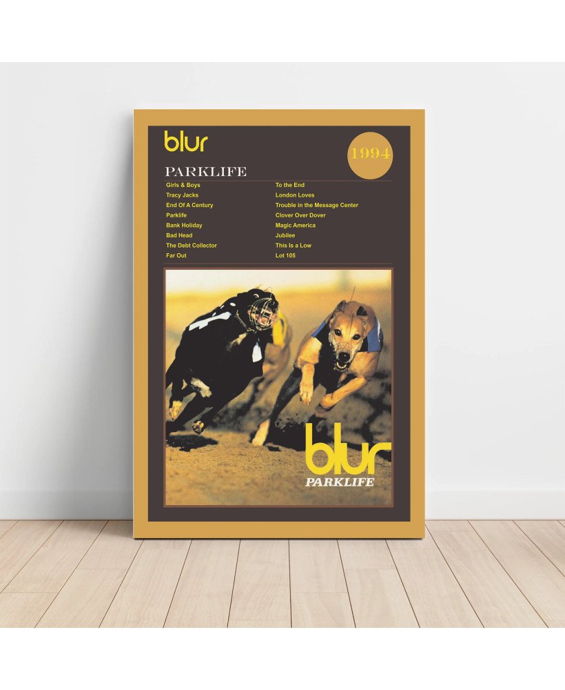 Blur - Parklife Fine Art Album Poster - Music Wall Decor