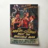 abbott and costello meet the invisible man Fine Art 1950's Movie Poster
