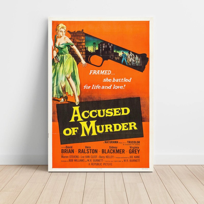 accused of murder Fine Art 1950's Movie Poster accused of murder Fine Art 1950's Movie Poster