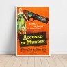 accused of murder Fine Art 1950's Movie Poster
