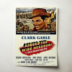 across the wide missouri Fine Art 1950's Movie Poster