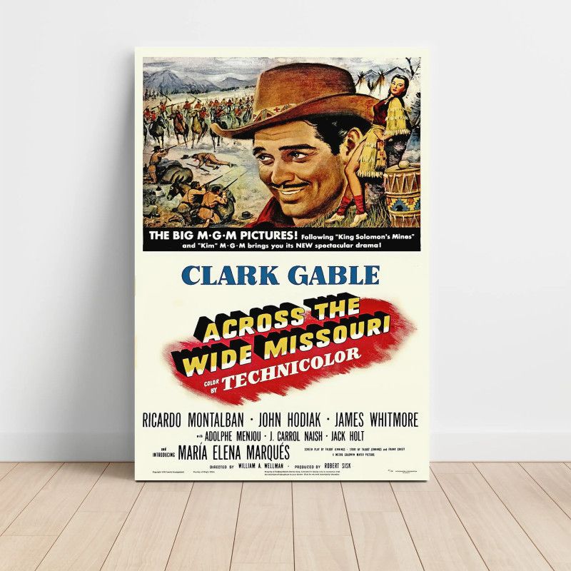 Across the Wide Missouri (1951) Fine Art Movie Poster