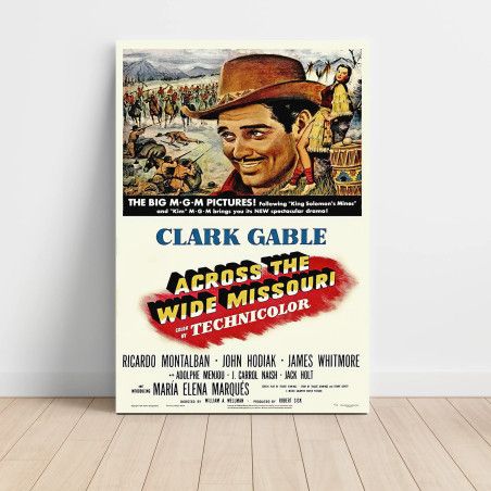 Across the Wide Missouri (1951) Fine Art Movie Poster