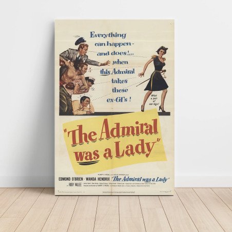 admiral was a lady Fine Art 1950's Movie Poster