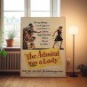 admiral was a lady Fine Art 1950's Movie Poster