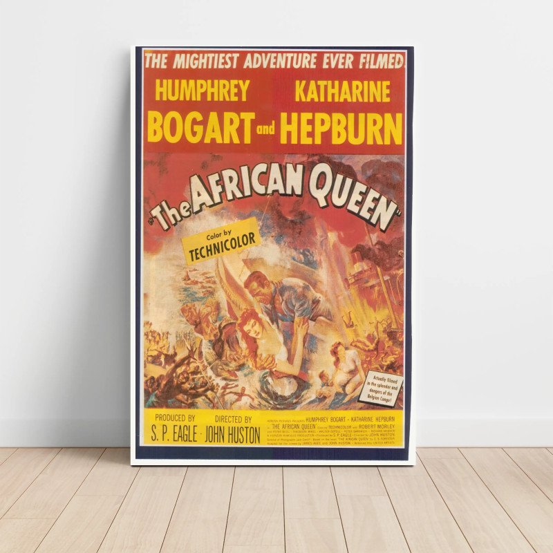 african queen Fine Art 1950's Movie Poster