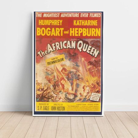 The African Queen (1951) Fine Art Movie Poster