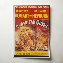 african queen Fine Art 1950's Movie Poster