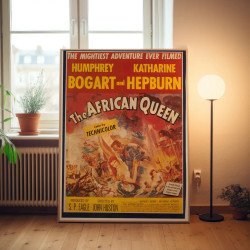 african queen Fine Art 1950's Movie Poster