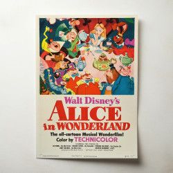 Alice in Wonderland (1951) Fine Art Movie Poster