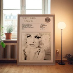 Eurythmics Savage Fine Art Album Poster - Music Decor