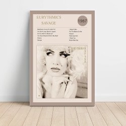 Eurythmics Savage Fine Art Album Poster - Music Decor